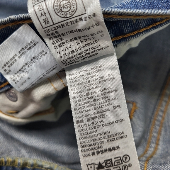 Levi's 550 Relaxed 40x36 Classic Blue Denim Jeans. Big And Tall With Stretch. - Picture 9 of 12
